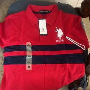 Kids size 10/12 red polo shirts